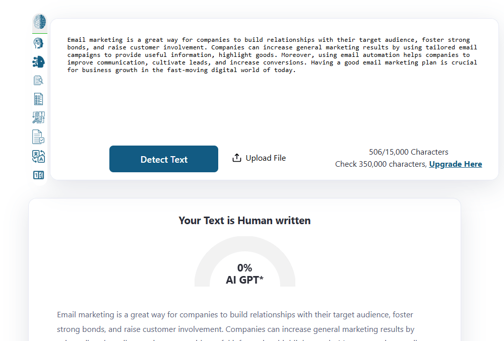 After Humanization AI Detector Report